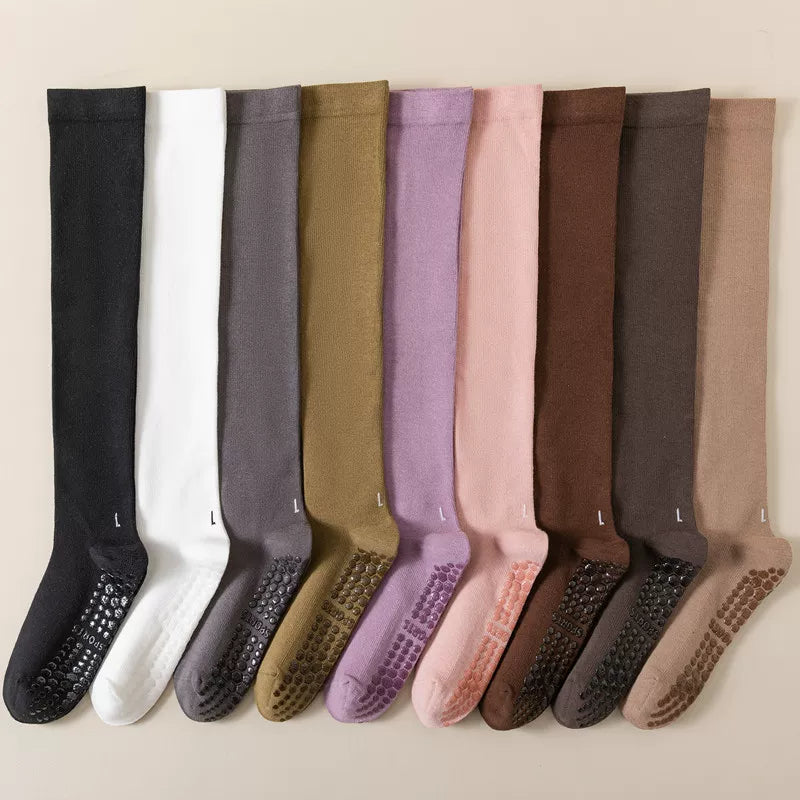 Findszx | Women’s Mid-Calf Yoga Socks with Grip for Pilates, Dance & Indoor Fitness