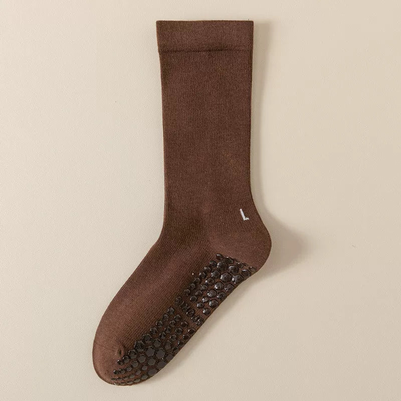 Findszx | Women’s Mid-Calf Yoga Socks with Grip for Pilates, Dance & Indoor Fitness