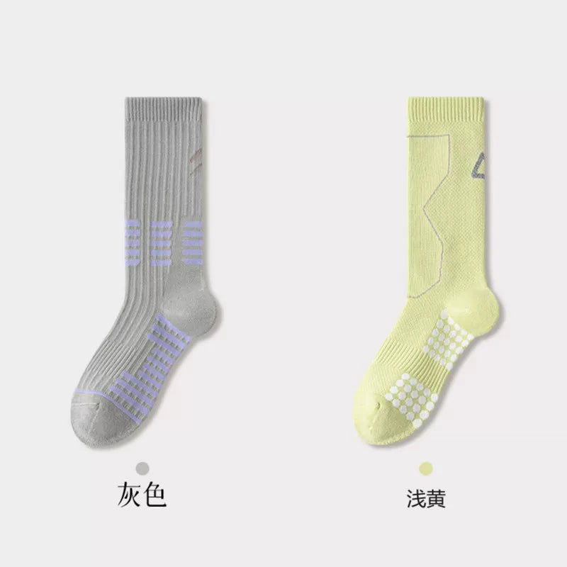 Findszx | Women’s Cushioned Mid-Calf Cotton Sports Socks for Indoor Fitness & Daily Training