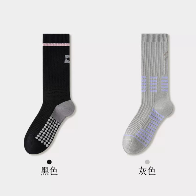 Findszx | Women’s Cushioned Mid-Calf Cotton Sports Socks for Indoor Fitness & Daily Training