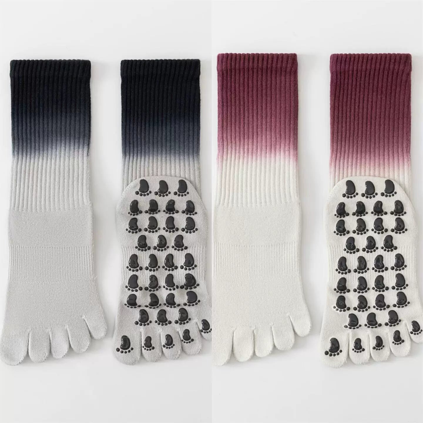 Findszx | Women’s Lightweight Five-Toe Yoga Socks with Grip for Pilates & Indoor Training