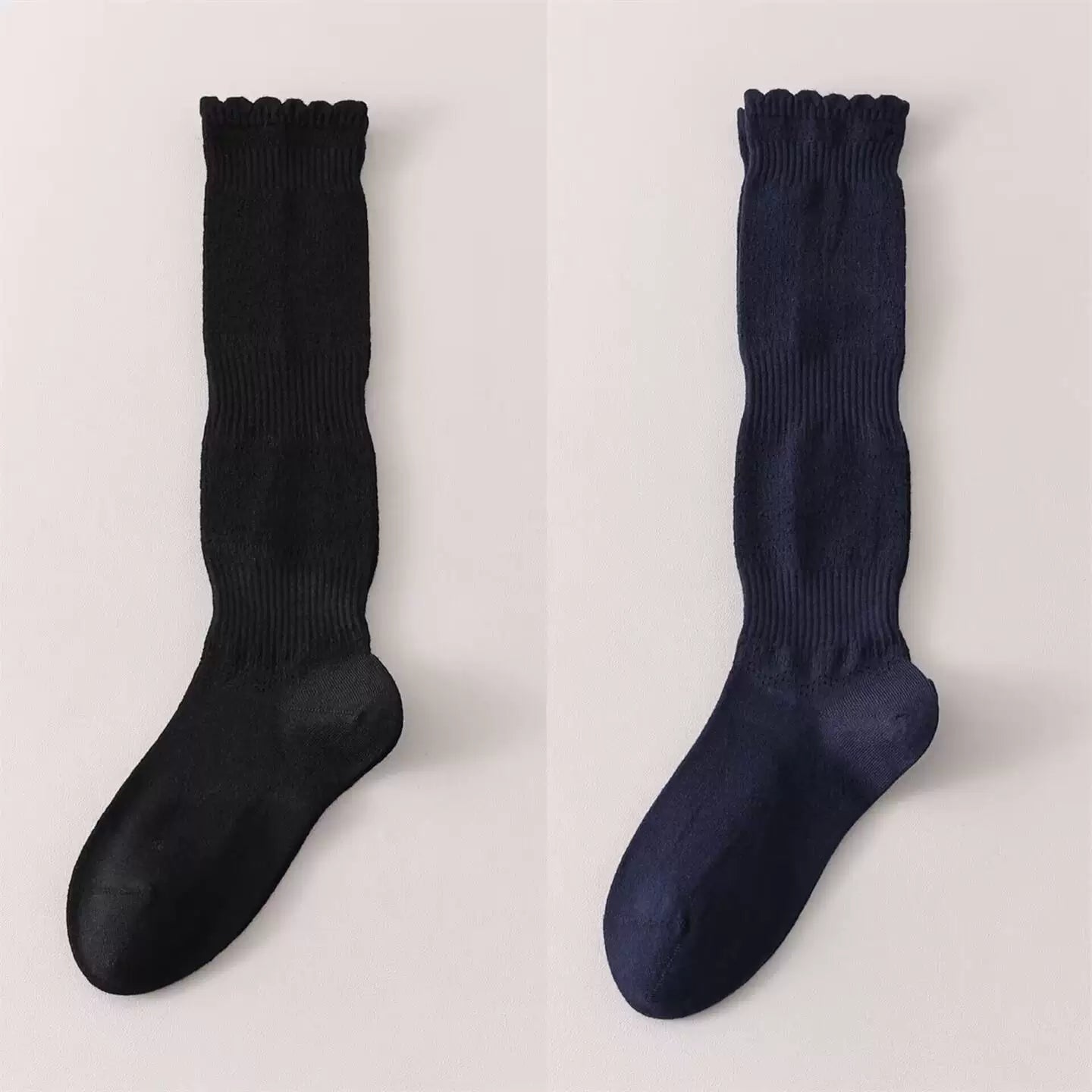 Findszx | Women’s Merino Wool Lace Calf Socks with Open-Knit Texture for Everyday Fashion Wear
