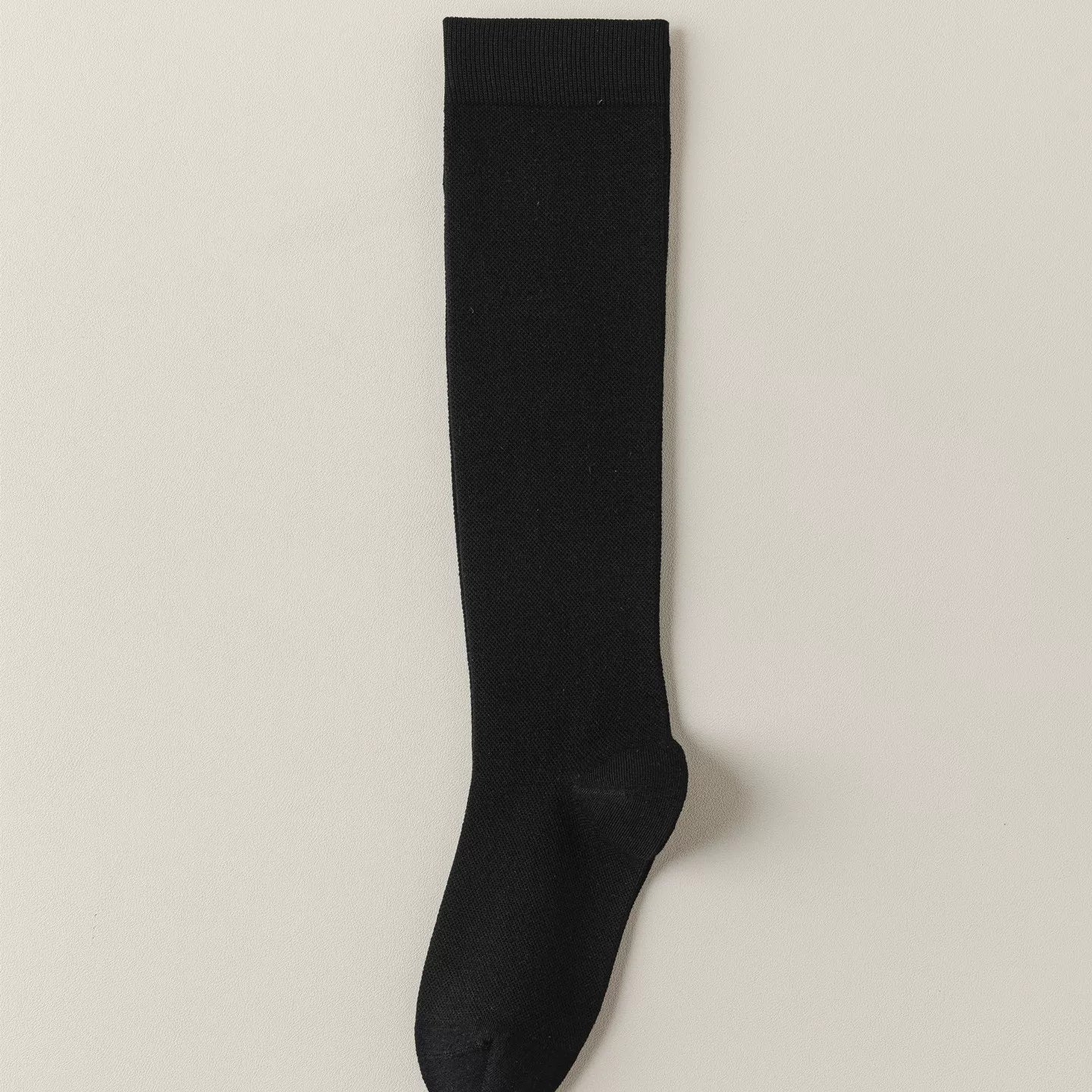 Findszx | Lightweight Solid Color Long Calf Socks for Everyday Wear, Slim Fit Tube Design, Spring & Autumn Use