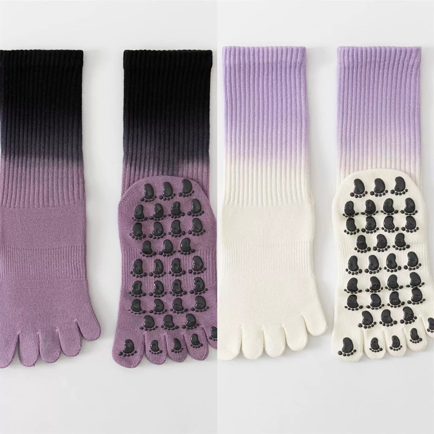 Findszx | Women’s Lightweight Five-Toe Yoga Socks with Grip for Pilates & Indoor Training