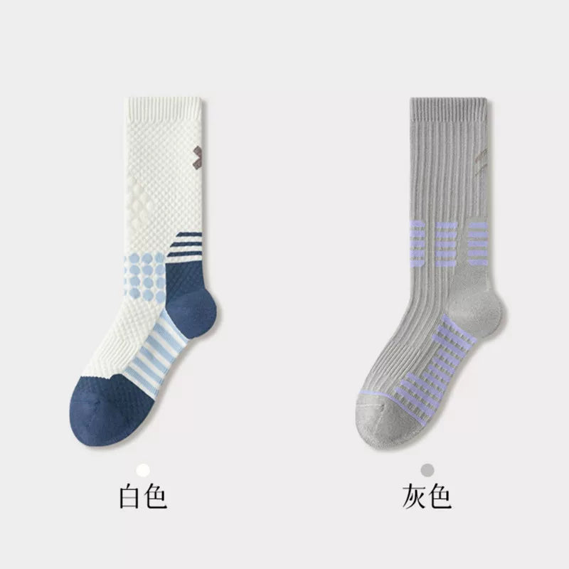 Findszx | Women’s Cushioned Mid-Calf Cotton Sports Socks for Indoor Fitness & Daily Training