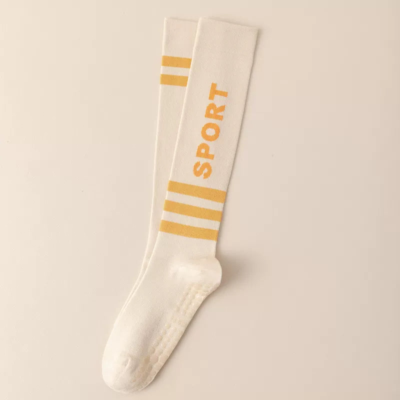 Findszx | Women’s Long-Calf Yoga Socks with Silicone Grip for Pilates & Indoor Fitness