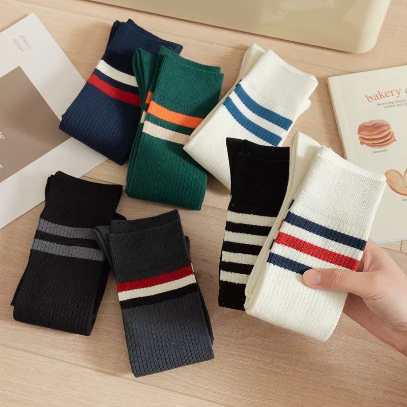 Findszx | Women’s Mid-Calf Cotton Socks in Lightweight Design for Spring & Autumn Wear