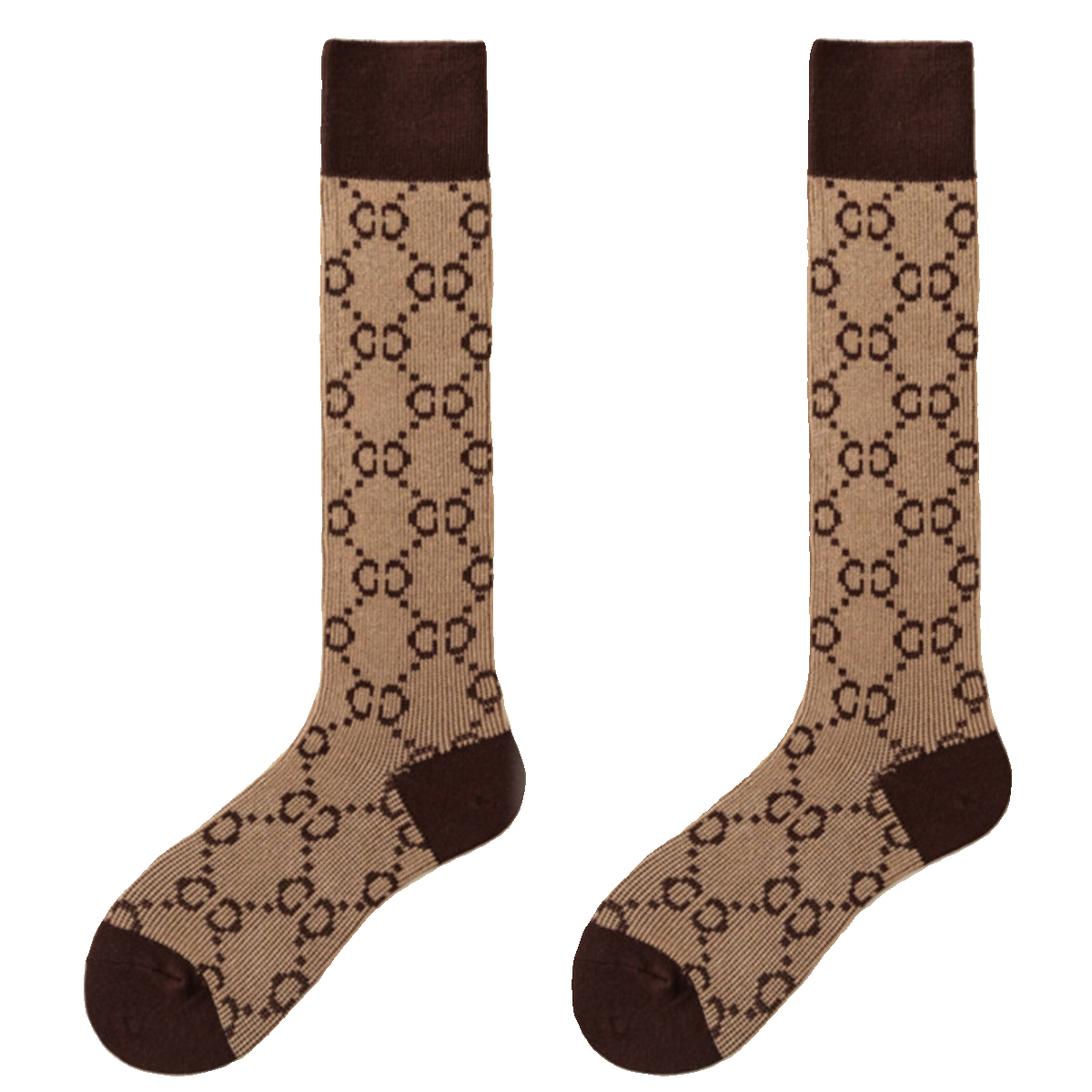 Findszx | Women’s Letter-Detail Calf Cotton Socks with Double-Knit Texture for Autumn & Winter Wear