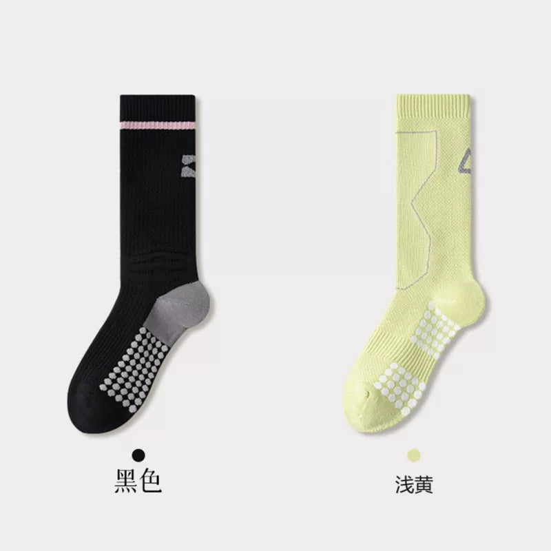 Findszx | Women’s Cushioned Mid-Calf Cotton Sports Socks for Indoor Fitness & Daily Training