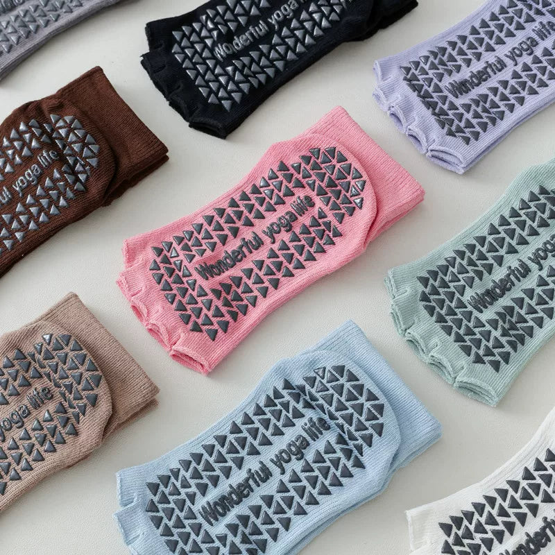 Findszx | Open-Toe Five-Toe Short Socks for Women, Lightweight Design for Yoga, Pilates & Dance