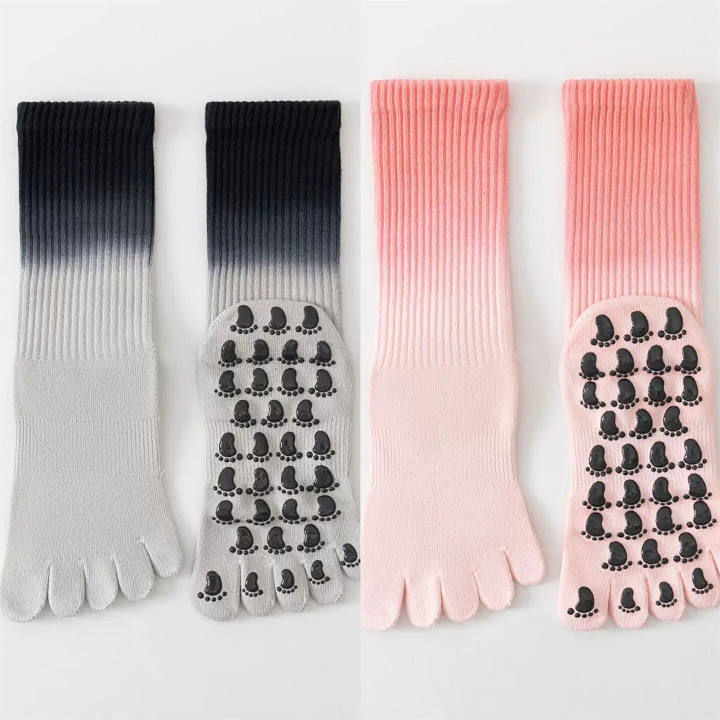 Findszx | Women’s Lightweight Five-Toe Yoga Socks with Grip for Pilates & Indoor Training