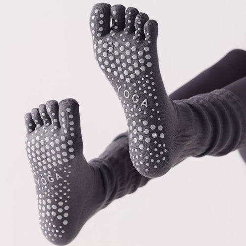 Findszx | Five-Toe Calf Socks for Yoga & Pilates Wear, Clean Minimal Design, Everyday Active Style