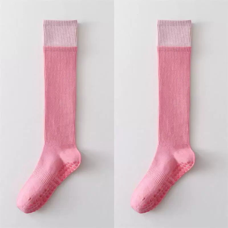 Findszx | Long Calf Yoga Socks with Double-Cuff Design, Indoor Activity & Pilates Wear