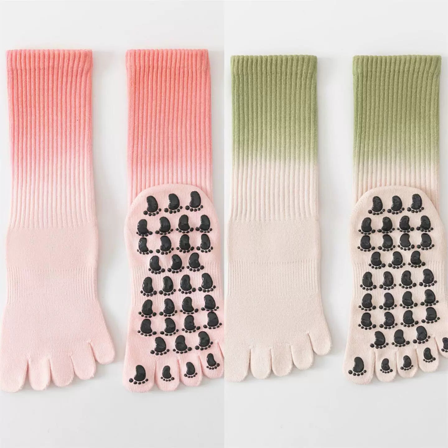 Findszx | Women’s Lightweight Five-Toe Yoga Socks with Grip for Pilates & Indoor Training