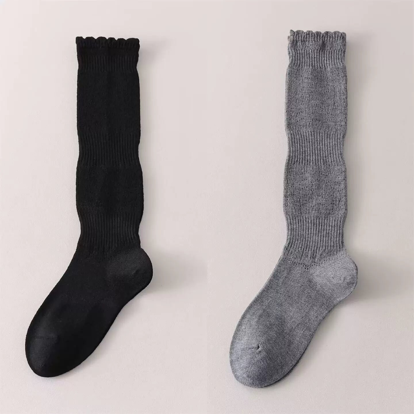 Findszx | Women’s Merino Wool Lace Calf Socks with Open-Knit Texture for Everyday Fashion Wear