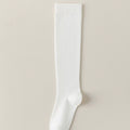 Findszx | Lightweight Solid Color Long Calf Socks for Everyday Wear, Slim Fit Tube Design, Spring & Autumn Use