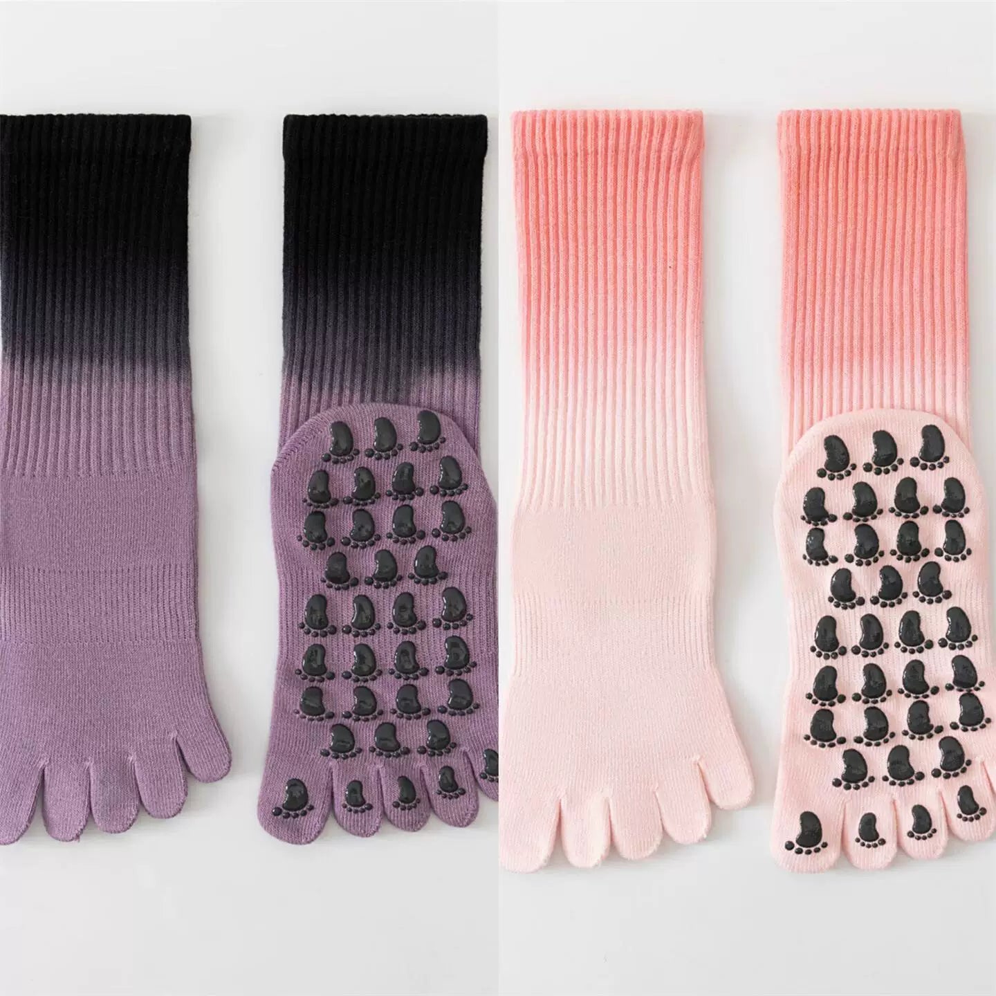 Findszx | Women’s Lightweight Five-Toe Yoga Socks with Grip for Pilates & Indoor Training