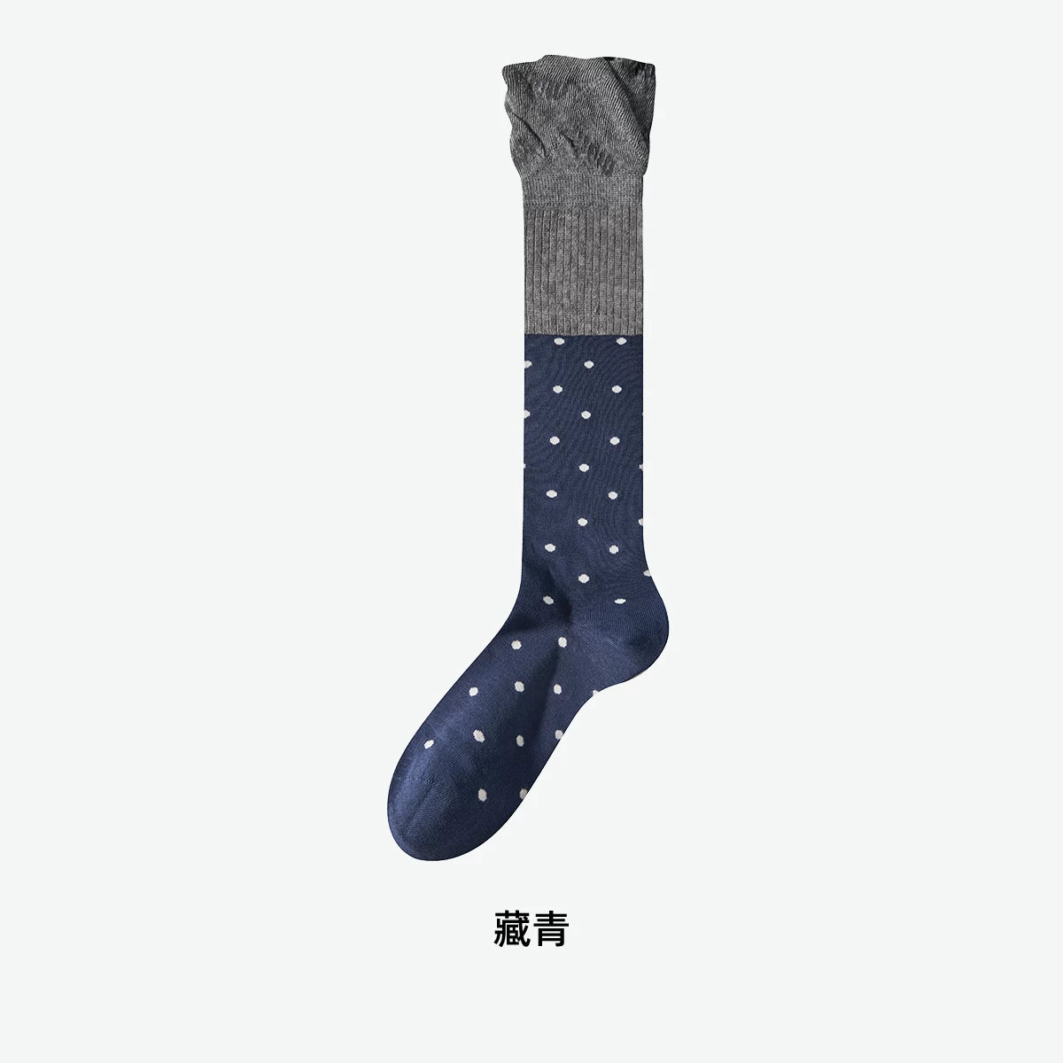Findszx | Women’s Ballet-Inspired Lace Mid-Calf Cotton Socks with Polka Dot Detail for Spring & Summer Wear